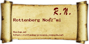 Rottenberg Noémi névjegykártya
